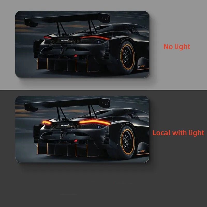 Luminous Sports Car Wall Art – Premium LED Backlit Canvas for Automotive Enthusiasts