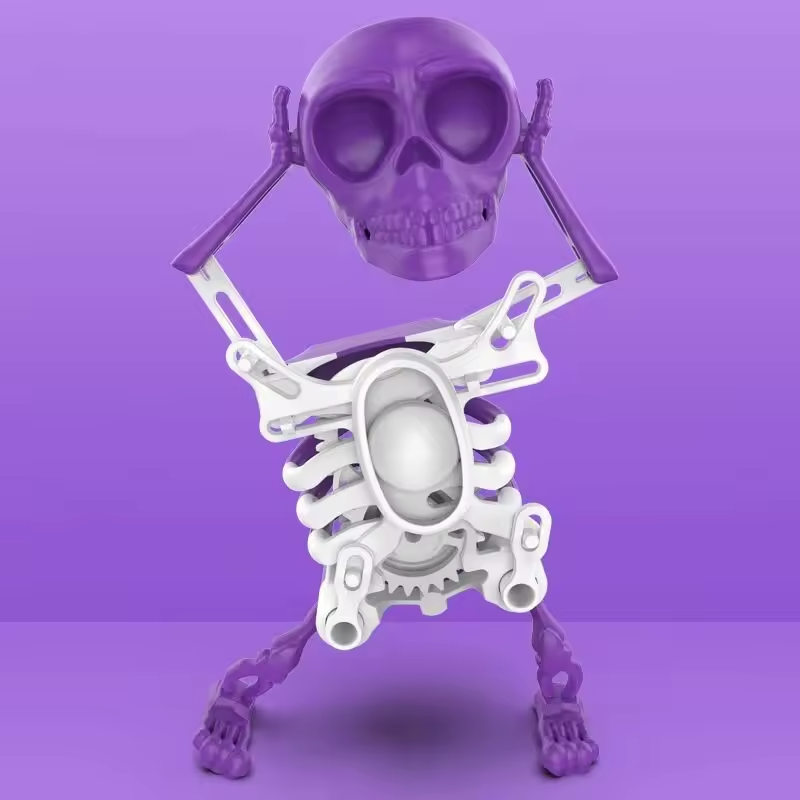 3D toy skeleton dancing sand sculpture funny decompression rare creativity prank Quirky skull