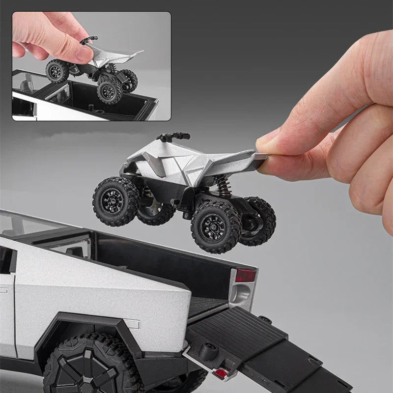 1:24 Tesla Cybertruck Alloy Diecasts & Toy Vehicles Metal Toy Car