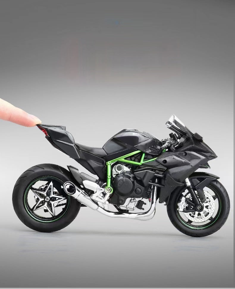 1:12 Kawasaki H2R Alloy Racing Motorcycle (with light & sound)