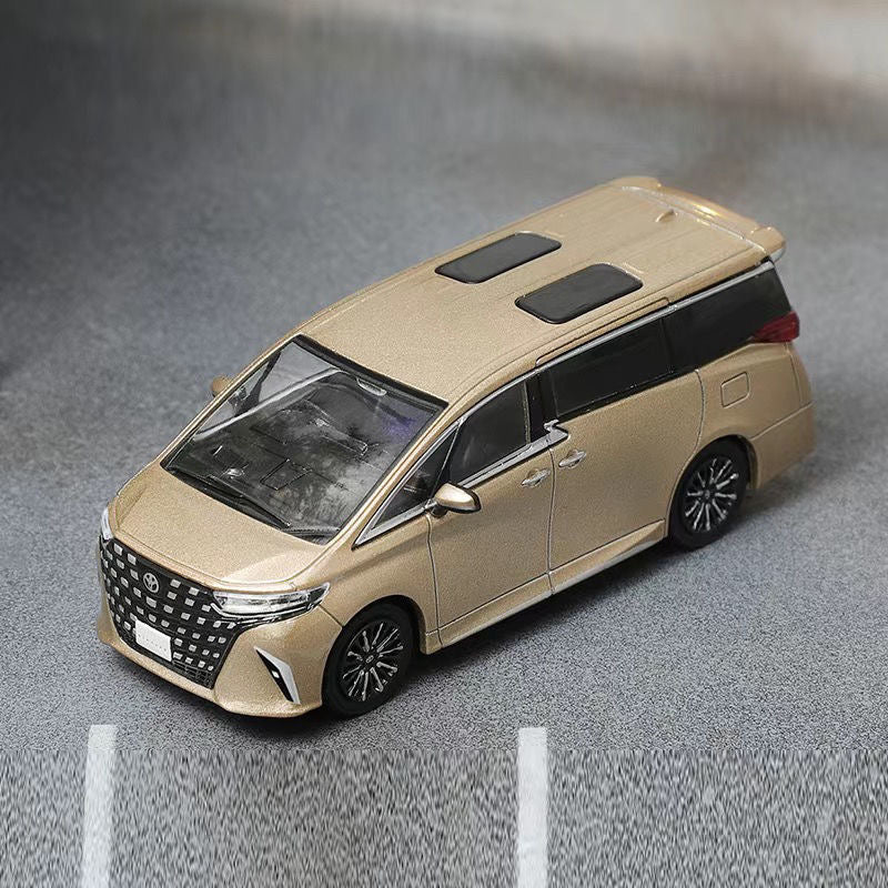 1:64 Toyota Alphard 2023 – Luxury MPV Diecast Model with Sunroof & Display Base