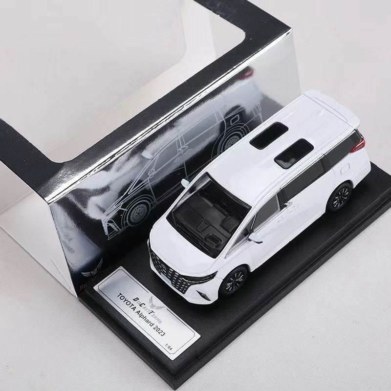 1:64 Toyota Alphard 2023 – Luxury MPV Diecast Model with Sunroof & Display Base