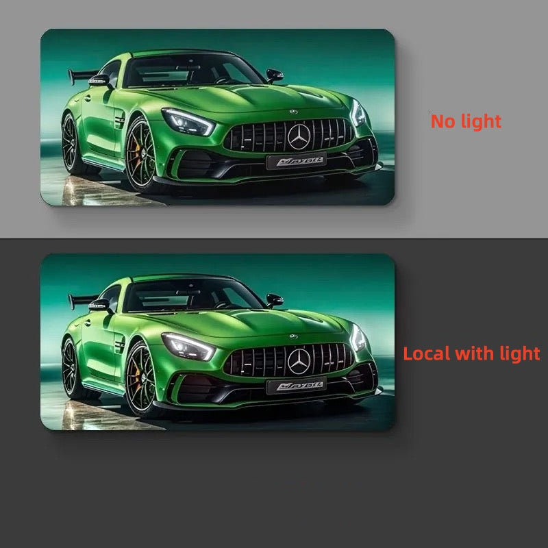 Luminous Sports Car Wall Art – Premium LED Backlit Canvas for Automotive Enthusiasts