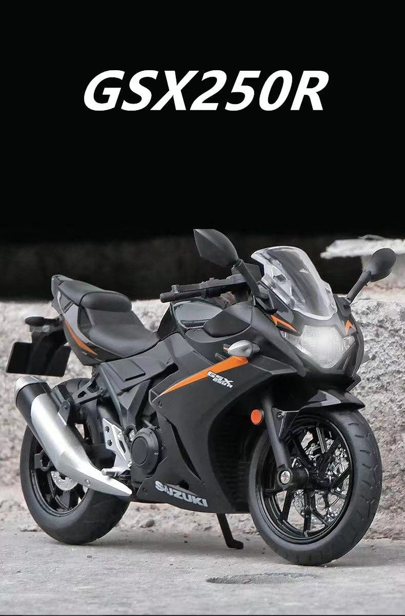 1:12 Suzuki GSX-250R Alloy Racing Motorcycle Model