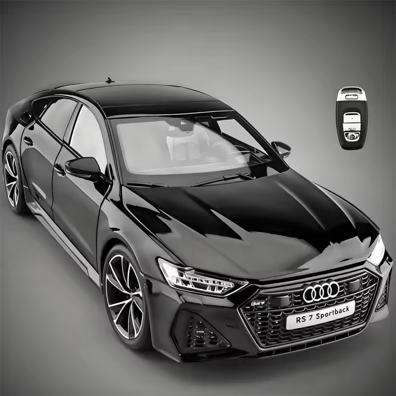 1:18 Scale Audi RS7 Die-Cast Model Car with Remote Key Light Control