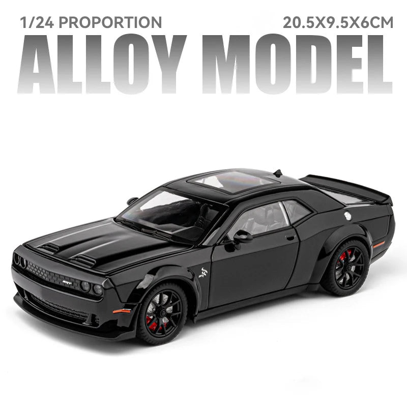 1:24 Dodge Challenger Hellcat Redeye Alloy Muscle Car Model