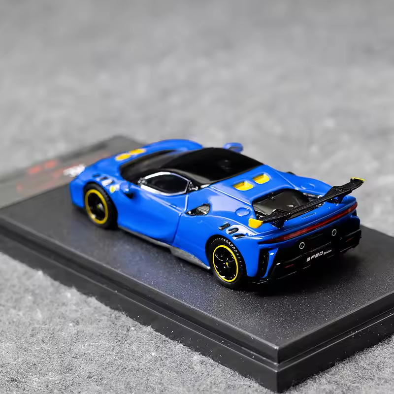 1/64 Scale Model Car Scale SF90 Model Collector Toy Luxury Vehicle For Boy Gifts