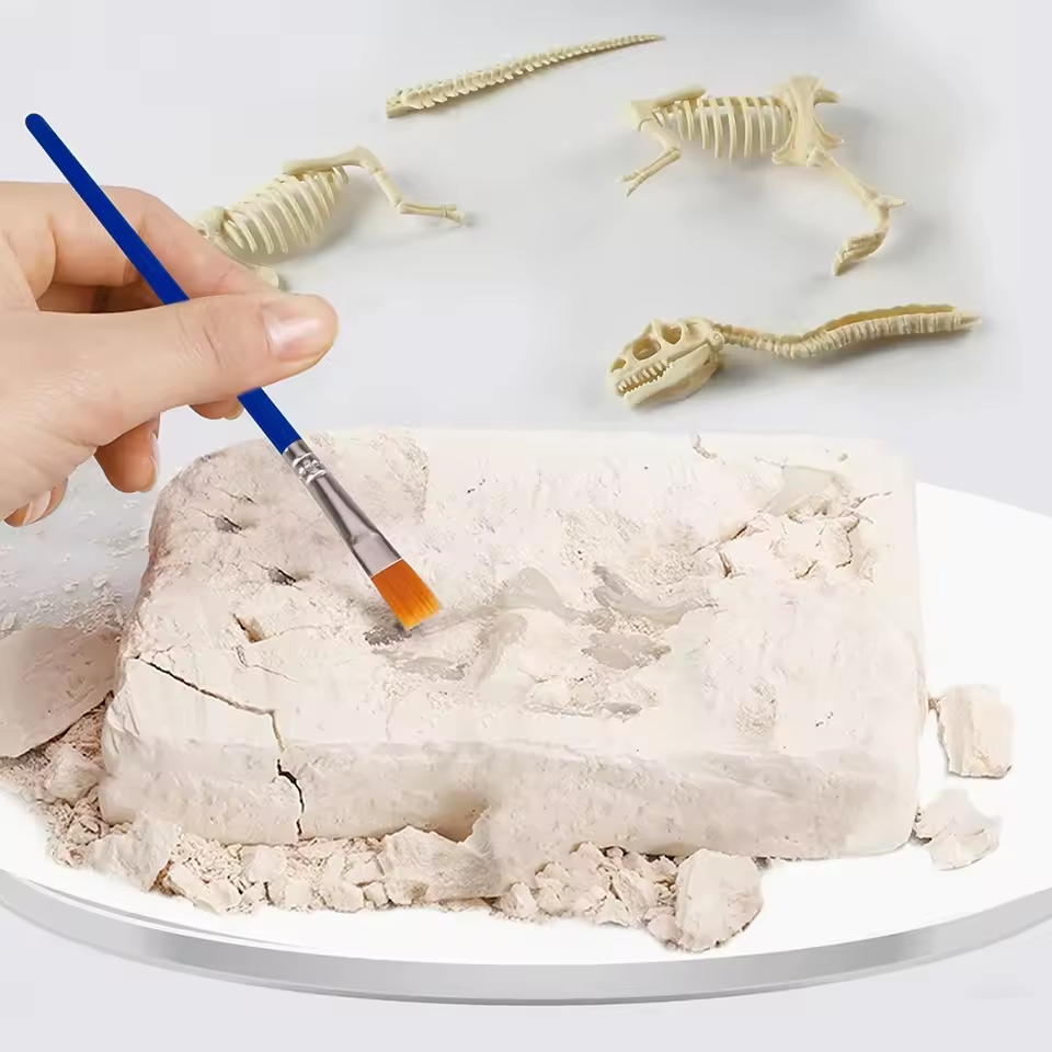 Dinosaur Fossil Digging Kit Toy Jurassic Animal Skeleton Model