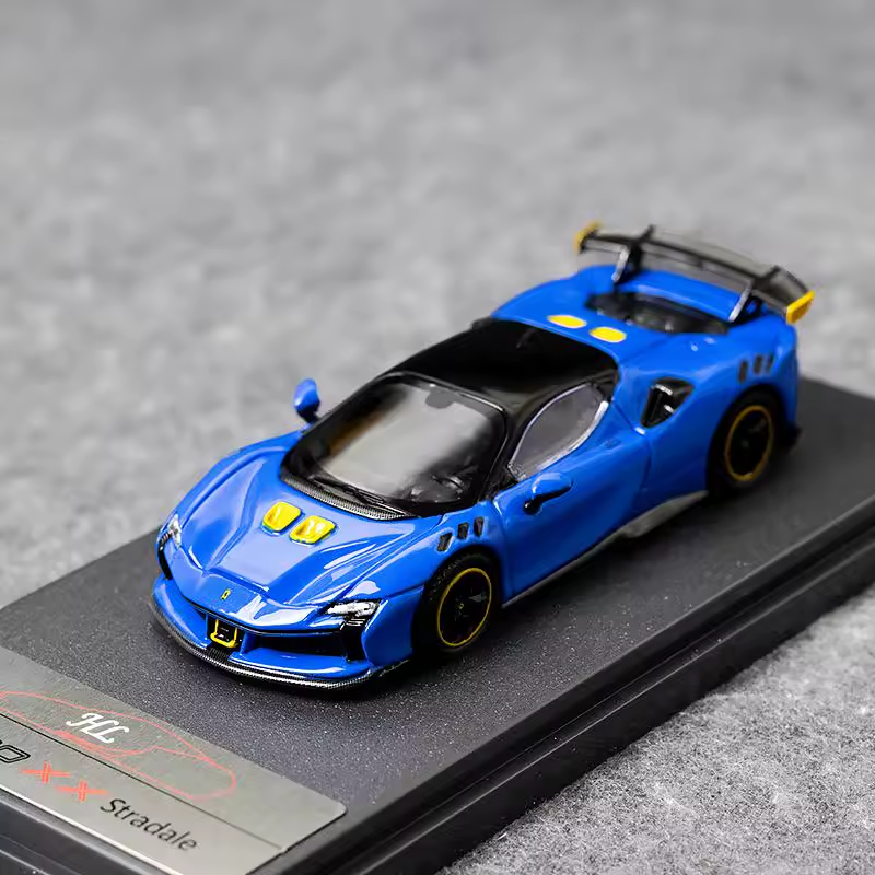 1/64 Scale Model Car Scale SF90 Model Collector Toy Luxury Vehicle For Boy Gifts