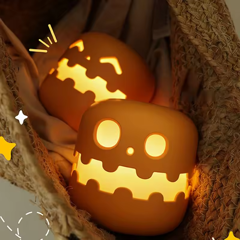 LED Halloween foldable adjustable pumpkin lantern