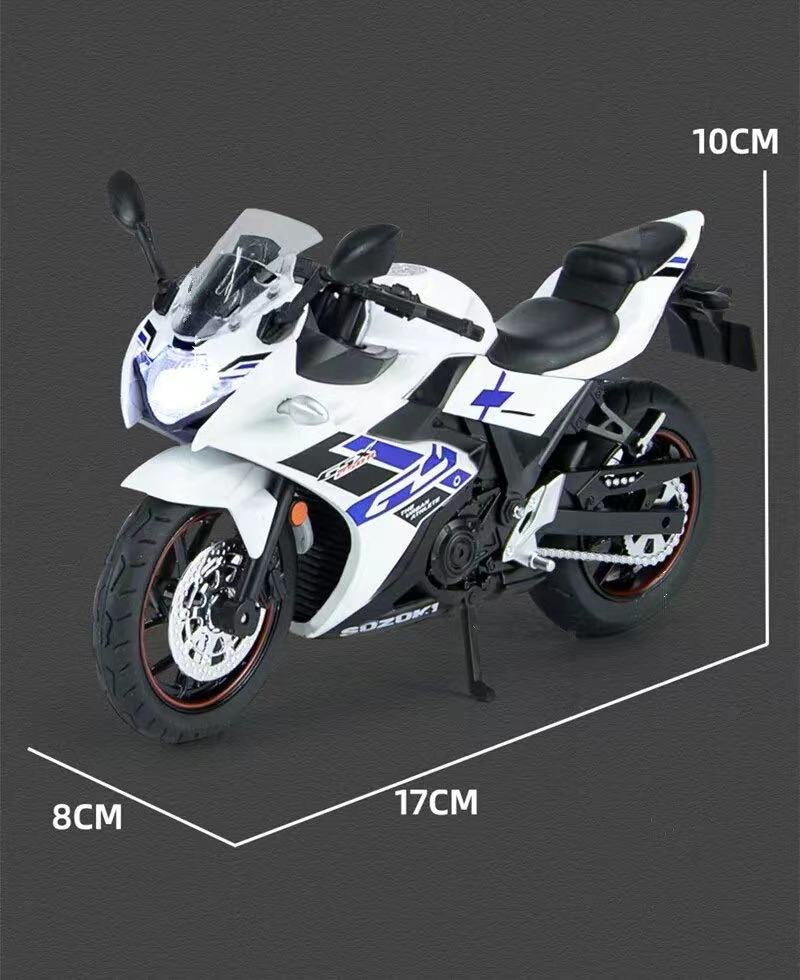 1:12 Suzuki GSX-250R Alloy Racing Motorcycle Model