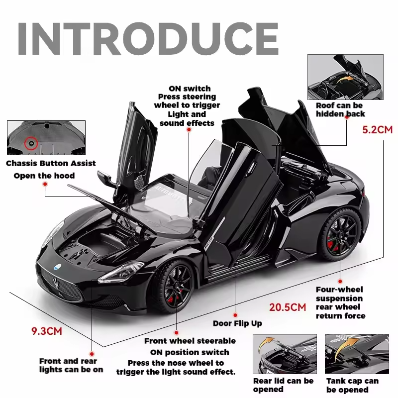 1:24 Maserati MC20 Convertible Sports Car