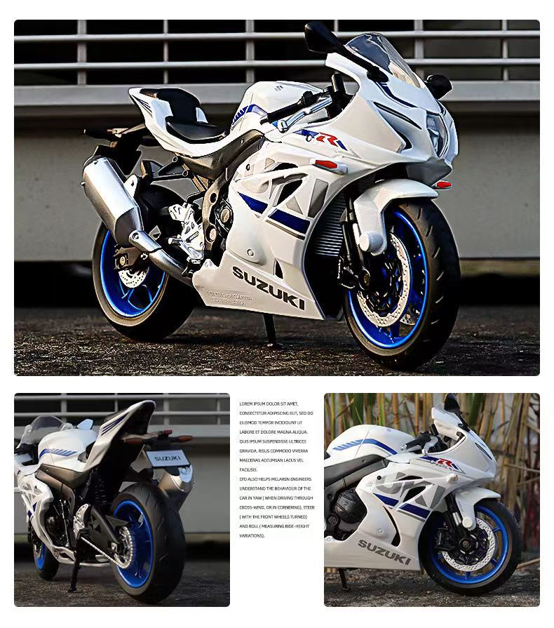 1:12 Suzuki GSX-R1000 R Diecast Motorcycle