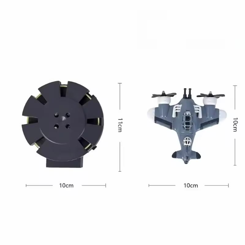 Levitating Airplane Alarm Clock with LED Display – Floating Aircraft Model Gift for Aviation Enthusiasts