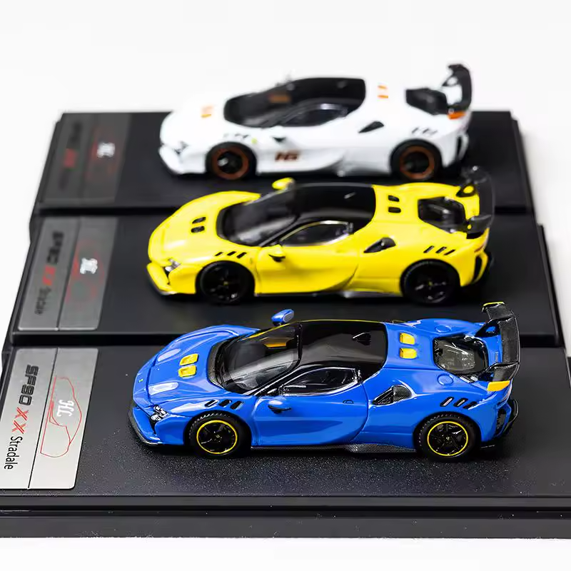 1/64 Scale Model Car Scale SF90 Model Collector Toy Luxury Vehicle For Boy Gifts