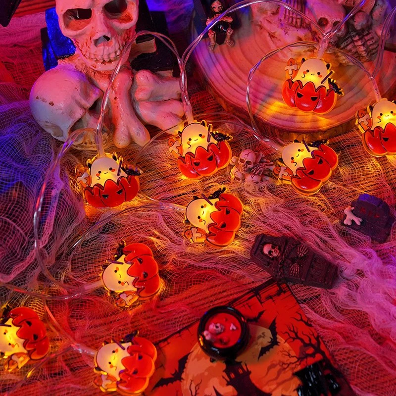 Halloween LED String Lights β Spooky Pumpkin & Ghost Fairy Lights for Indoor/Outdoor Decoration