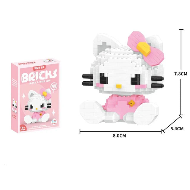 Building Block Anime Figure Kuro Assembled Toys Decorative Ornament Model Mylody Children's Puzzle Gifts