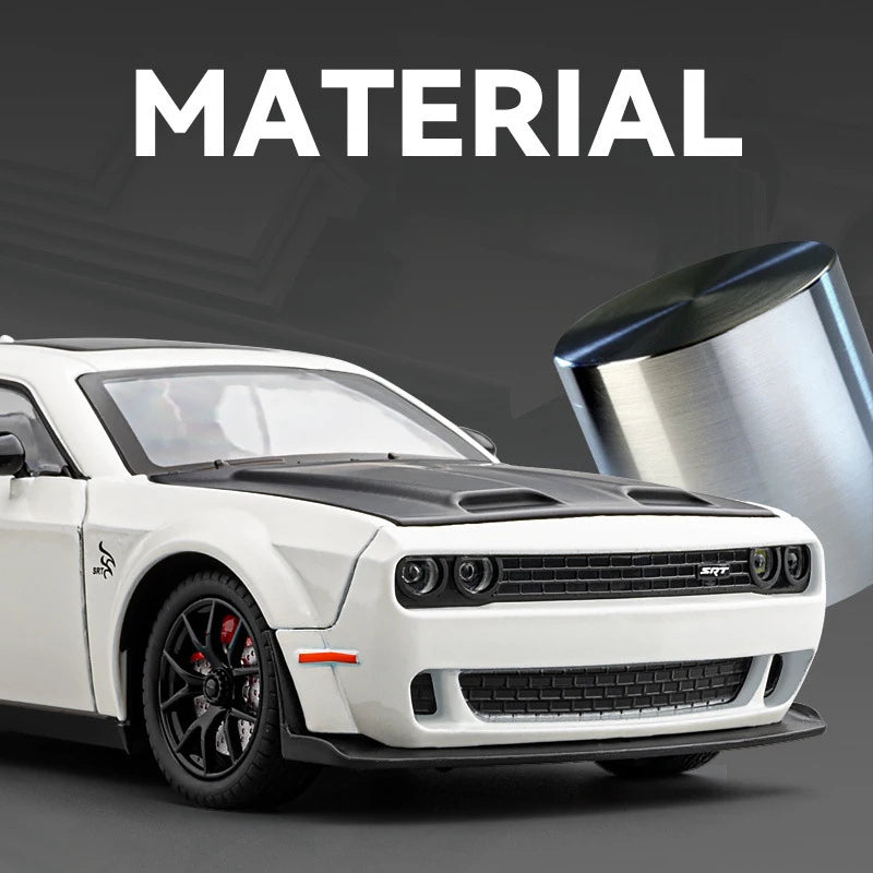 1:24 Dodge Challenger Hellcat Redeye Alloy Muscle Car Model