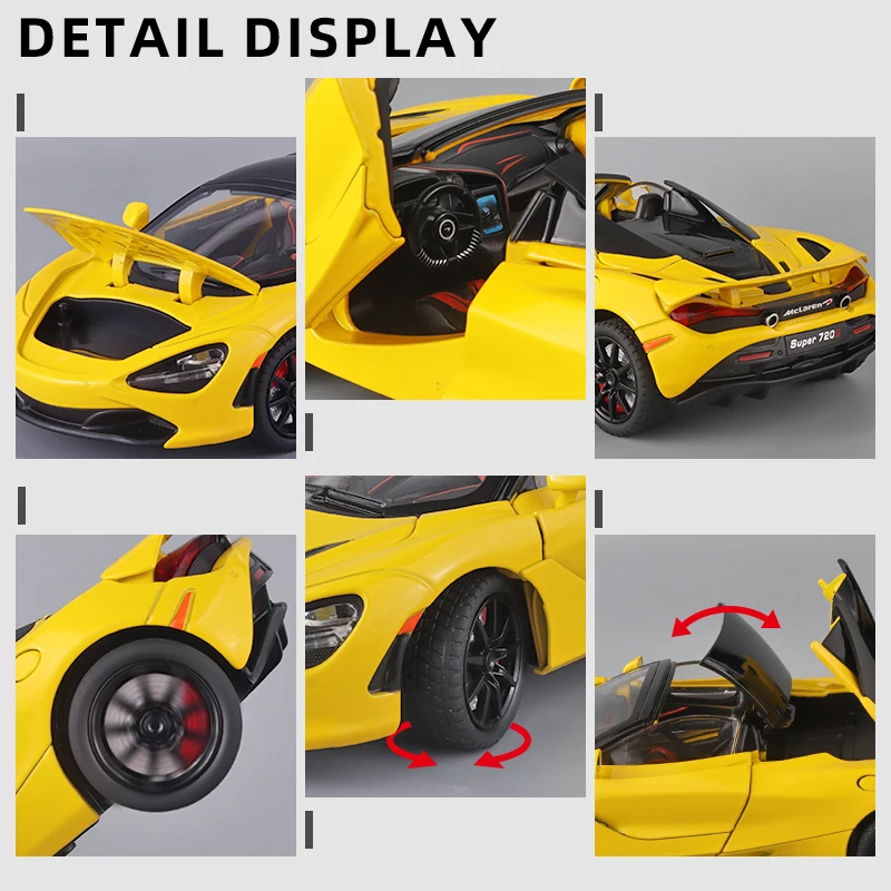 1:24 Scale McLaren 720s Super Sportcar Decast Model