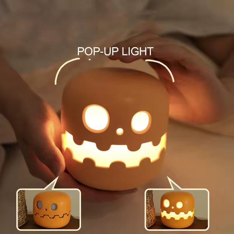 LED Halloween foldable adjustable pumpkin lantern