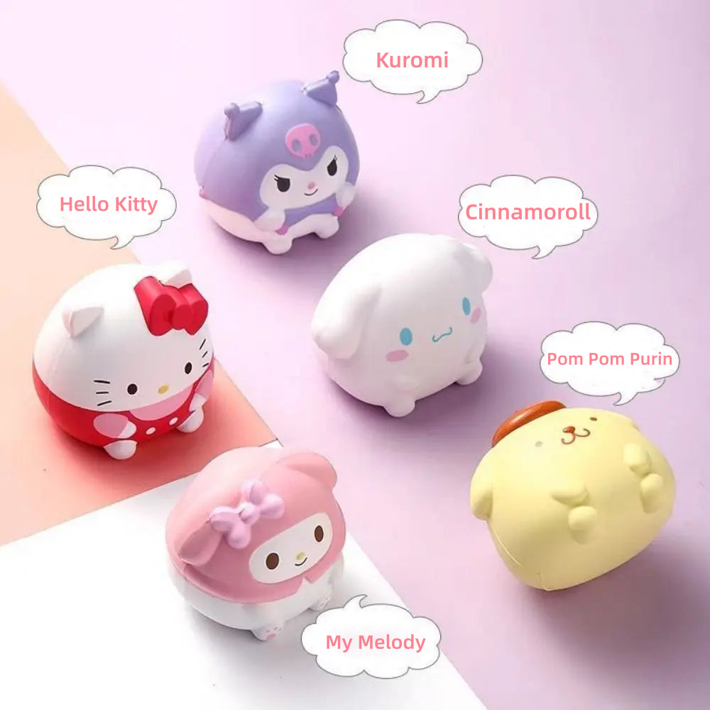 Kawaii Mylody Decompression Kuro Cinaroll Stress Relief Squishy Anime Cartoon Children's Hand Pinch Toy Healing Gift