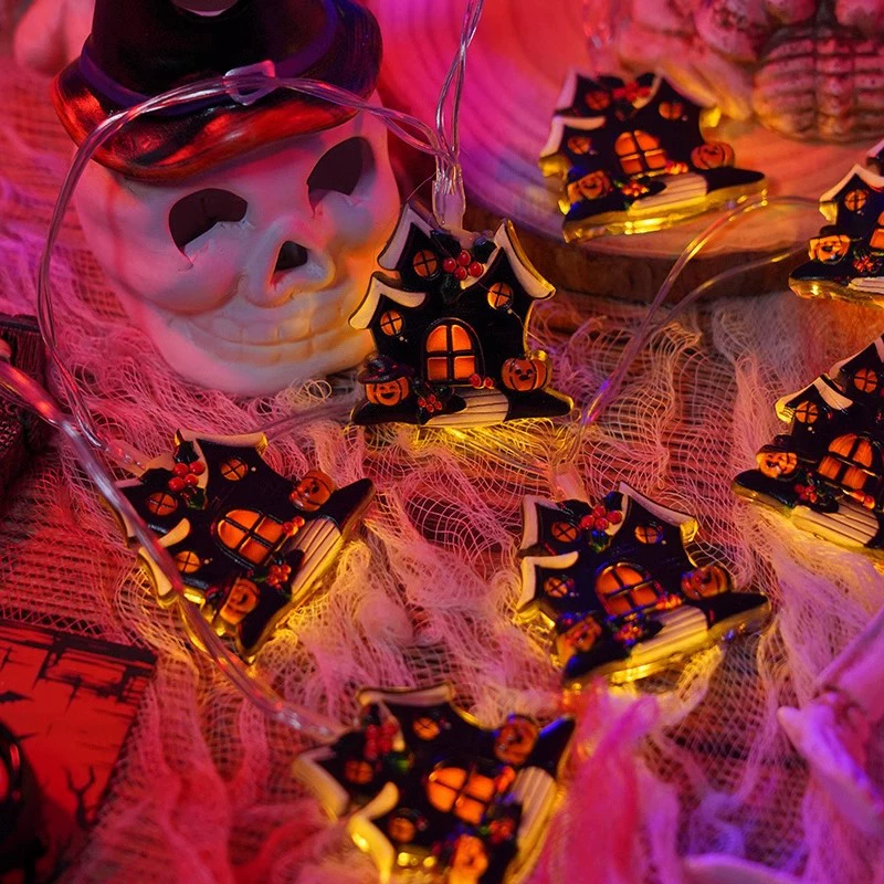 Halloween LED String Lights β Spooky Pumpkin & Ghost Fairy Lights for Indoor/Outdoor Decoration
