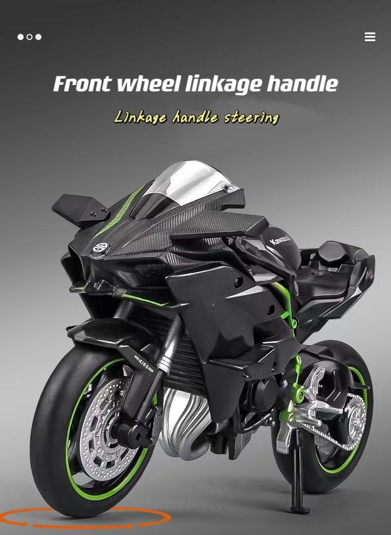 1:12 Kawasaki H2R Model Alloy Motorcycle (No light & sound)