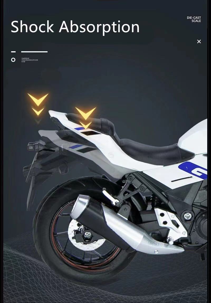 1:12 Suzuki GSX-250R Alloy Racing Motorcycle Model