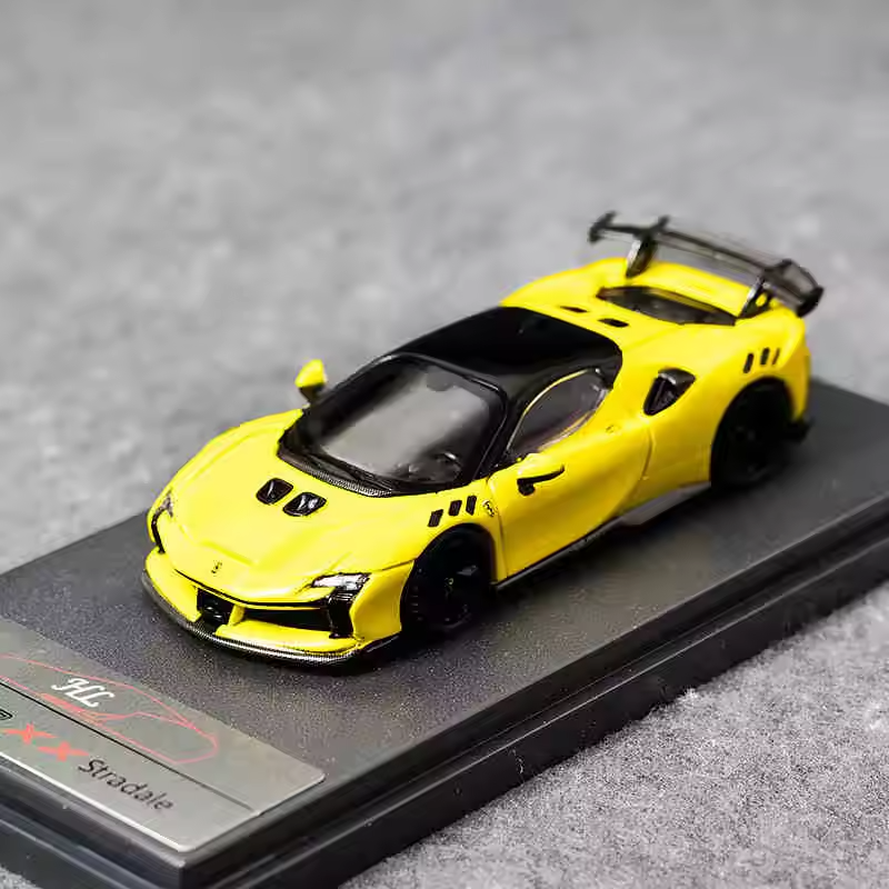 1/64 Scale Model Car Scale SF90 Model Collector Toy Luxury Vehicle For Boy Gifts