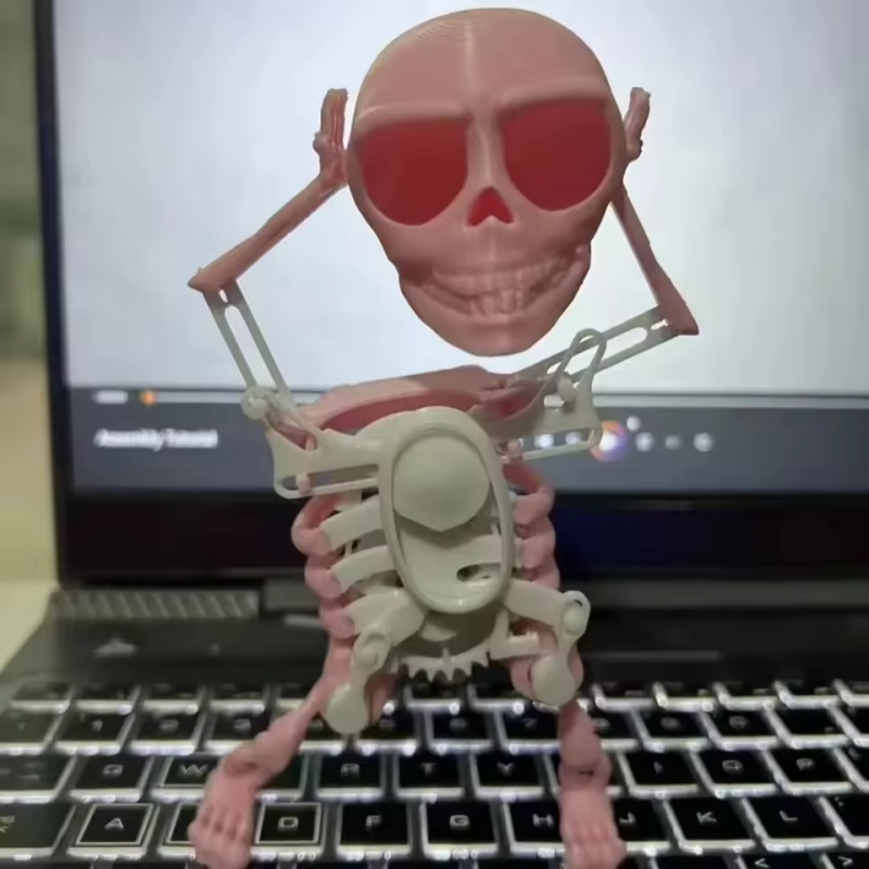 3D toy skeleton dancing sand sculpture funny decompression rare creativity prank Quirky skull