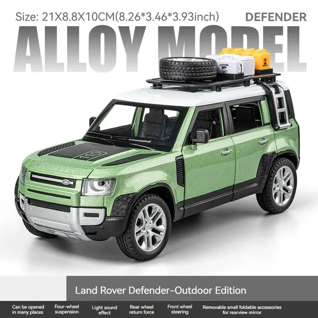 1:24 Scale Land Rover Defender Diecast Model Car