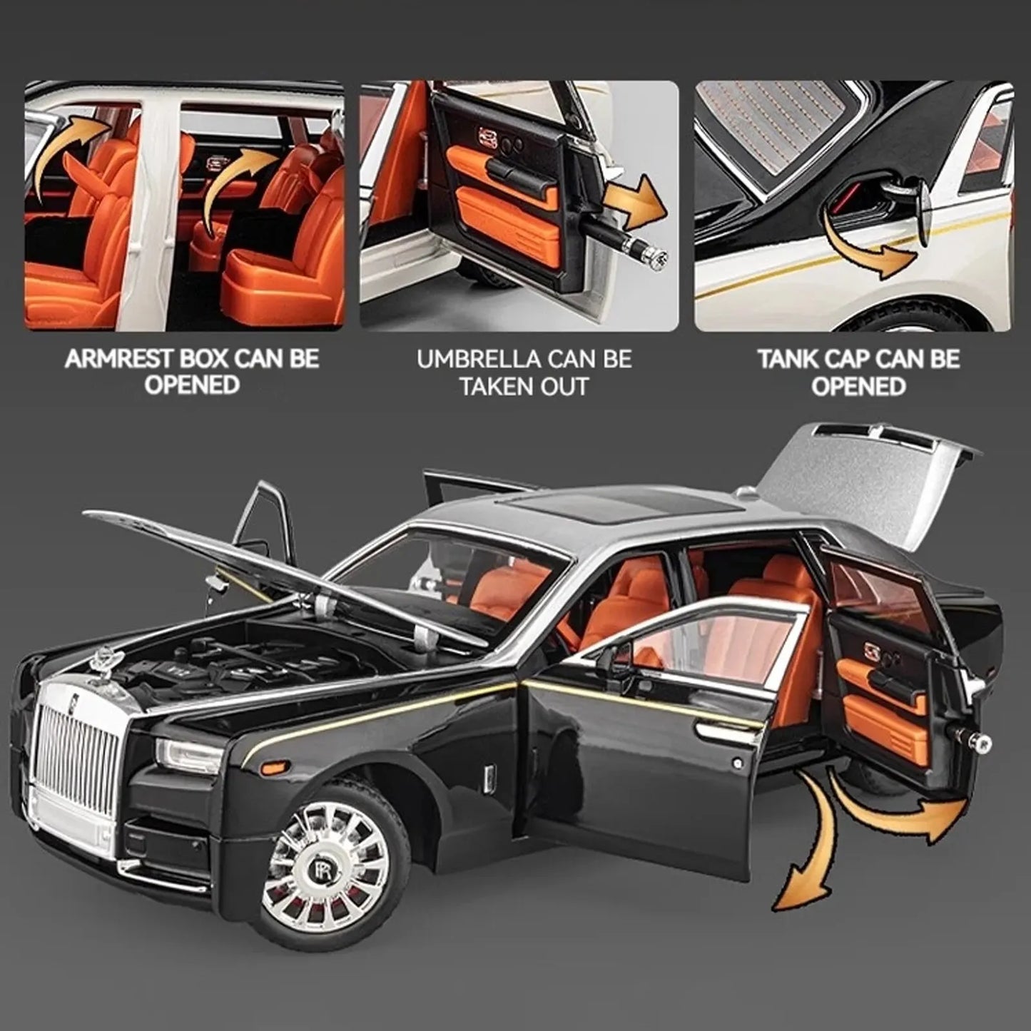 1:18 Rolls Royce Phantom Alloy Model Car