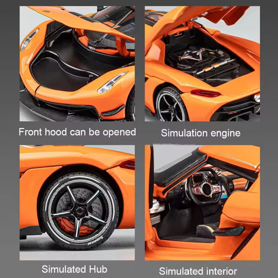 1:24 Koenigsegg Jesko Model Diecast Car