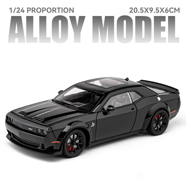 1:24 Dodge Challenger Hellcat Redeye Alloy Muscle Car Model