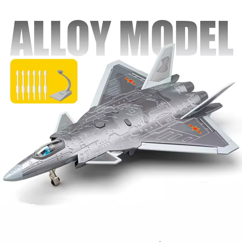 1:84 Scale Alloy J-20 Stealth Fighter Airplane