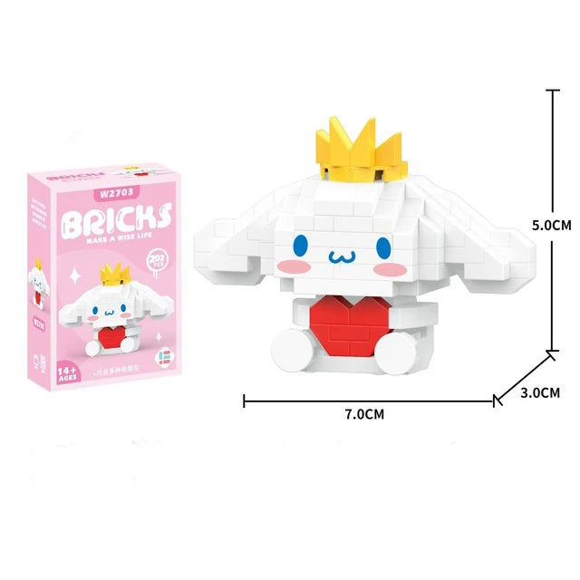 Building Block Anime Figure Kuro Assembled Toys Decorative Ornament Model Mylody Children's Puzzle Gifts