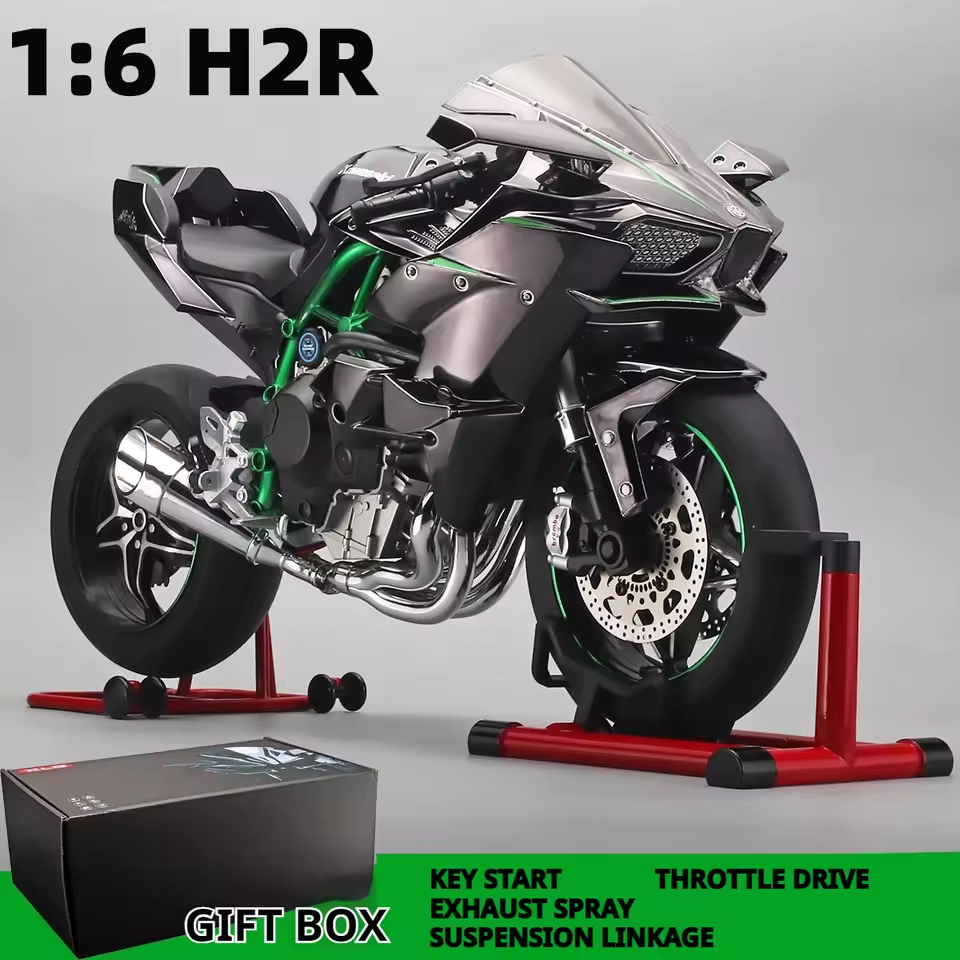 1:6 Kawasaki H2R Alloy Metal Diecast Motorcycle Model