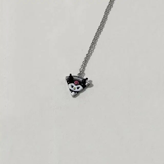 Kitty Cat Cute Pendant Magnetic Sister Necklace Cartoon Fashion Jewelry Best Friend Gift