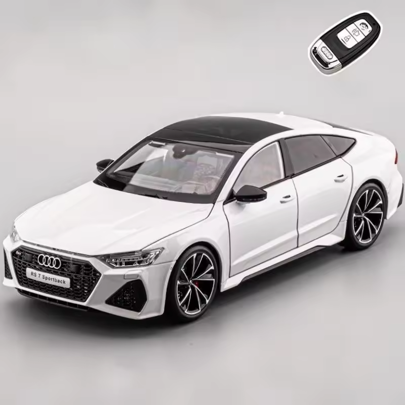 1:18 Scale Audi RS7 Die-Cast Model Car with Remote Key Light Control