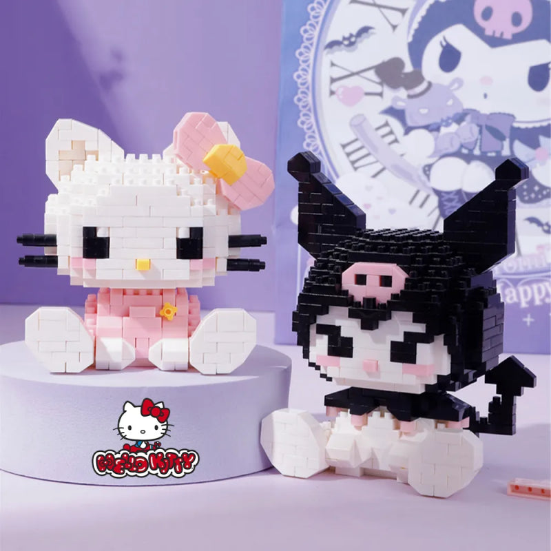 Building Block Anime Figure Kuro Assembled Toys Decorative Ornament Model Mylody Children's Puzzle Gifts