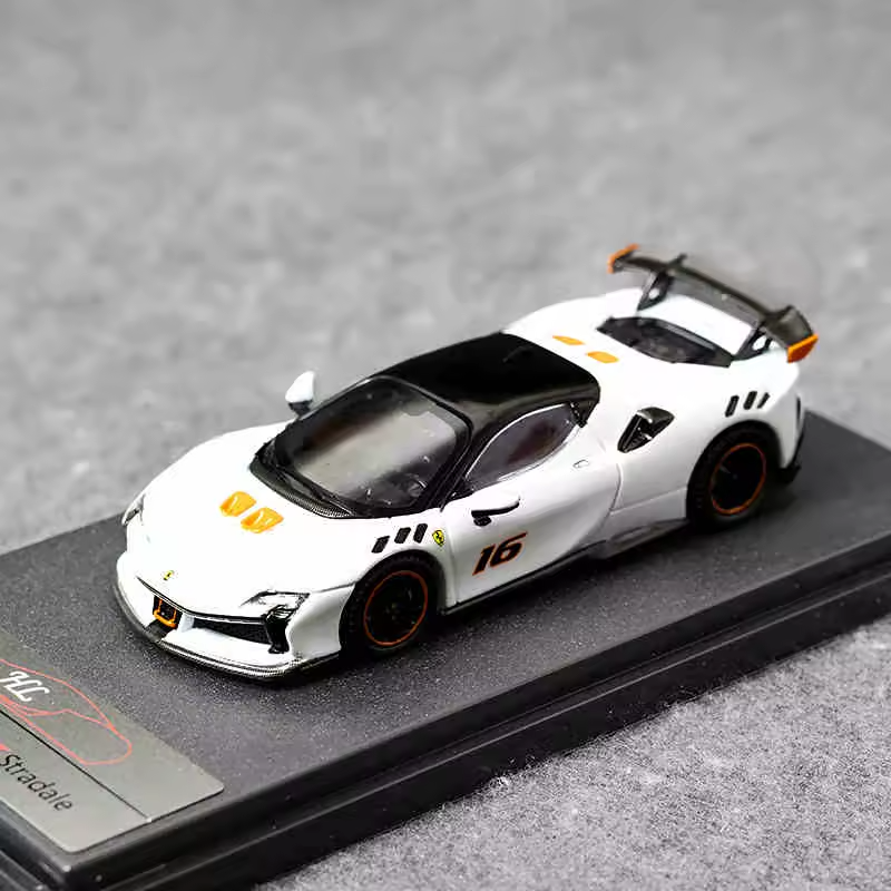 1/64 Scale Model Car Scale SF90 Model Collector Toy Luxury Vehicle For Boy Gifts
