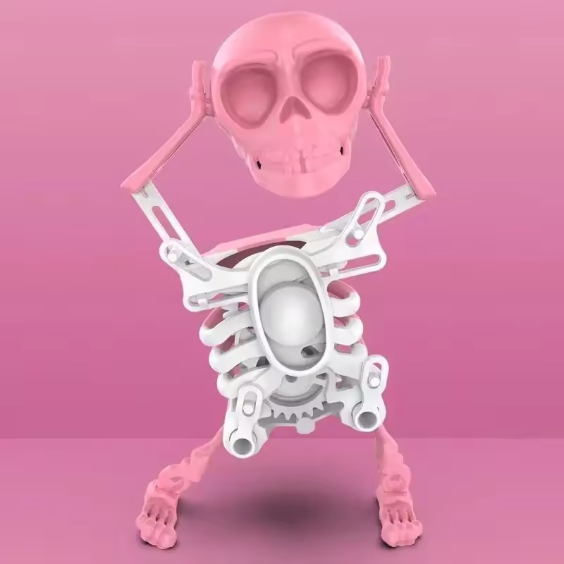 3D toy skeleton dancing sand sculpture funny decompression rare creativity prank Quirky skull