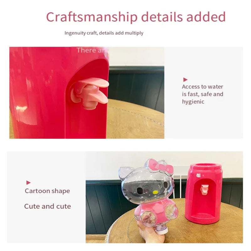 Mini Drinking Kitten Creative Portable 2L Large Capacity Water Bottle Kawaii Water Dispenser Toy