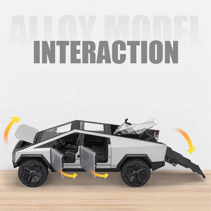 1:24 Tesla Cybertruck Alloy Diecasts & Toy Vehicles Metal Toy Car
