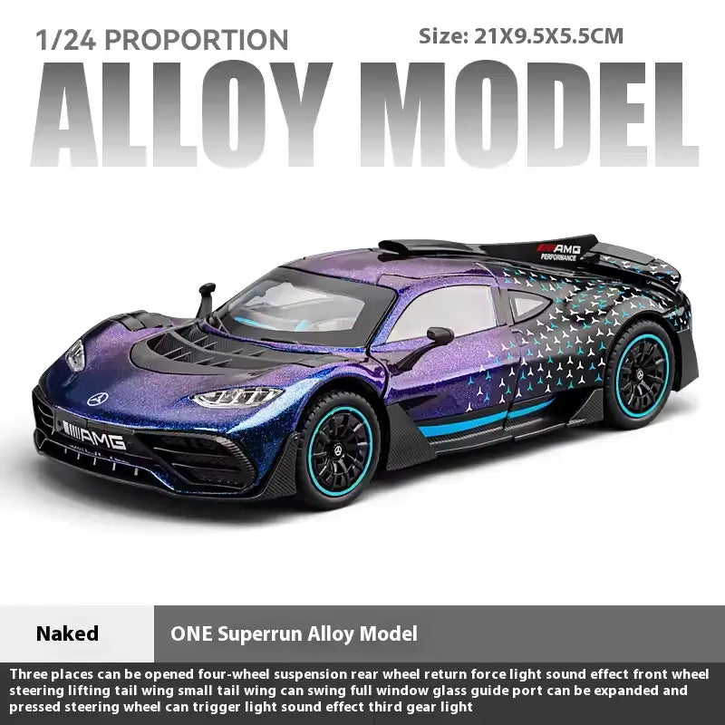 1:24 Hypercar Replica: Kinetic Drive & Active Aero Edition