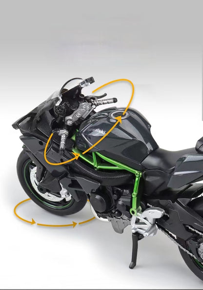 1:12 Kawasaki H2R Alloy Racing Motorcycle (with light & sound)
