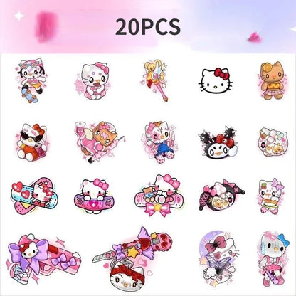 Kitty Cat Tattoo Sticker Kuro Mylody Tattoos Cinaroll Stickers Decor Temporary Waterproof Art Tattoo