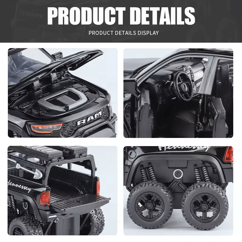 1:32 Scale Dodge RAM TRX 6X6 Die-cast Model Car