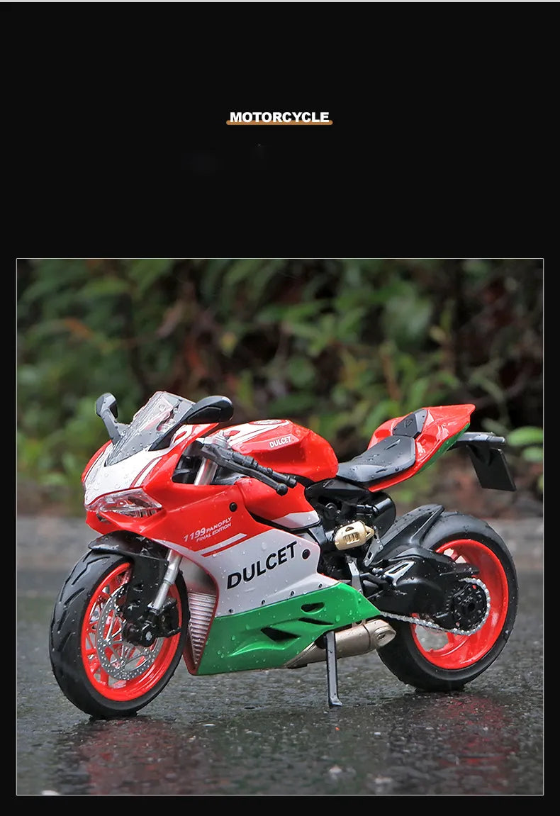 1:12 Dulcet 1199 Panigale Alloy Diecast Motorcycle Model