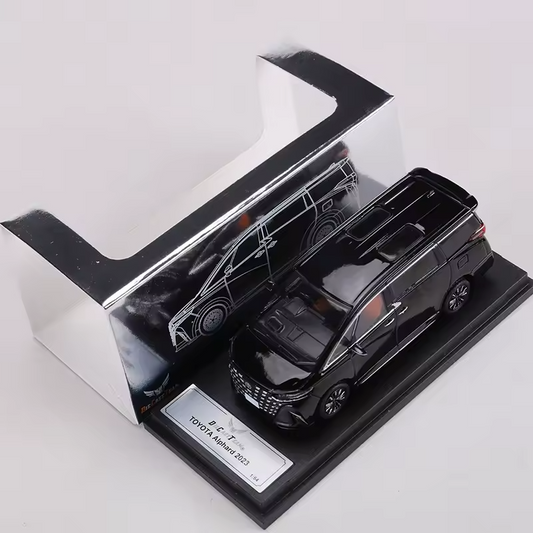 1:64 Toyota Alphard 2023 – Luxury MPV Diecast Model with Sunroof & Display Base
